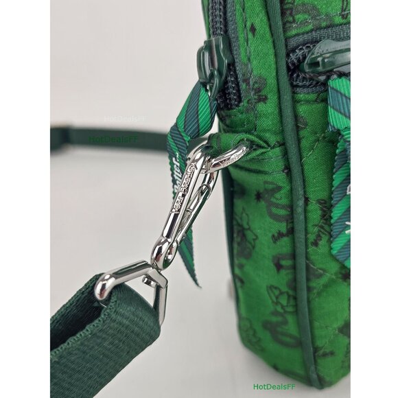 RARE! Vera Bradley Harry Potter RFID Small Convertible Crossbody Bag, Slytherin - Picture 3 of 14